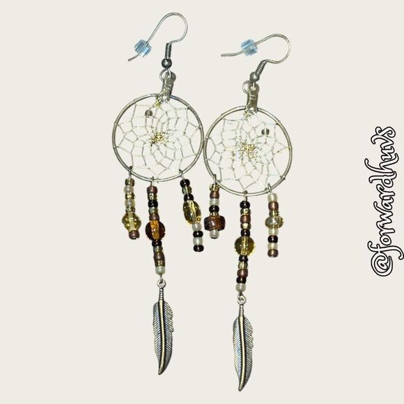 Bundle Sale 3 for $15 | Dreamcatcher Dangle Earrings – Intricate and Symbolic - Picture 4 of 6